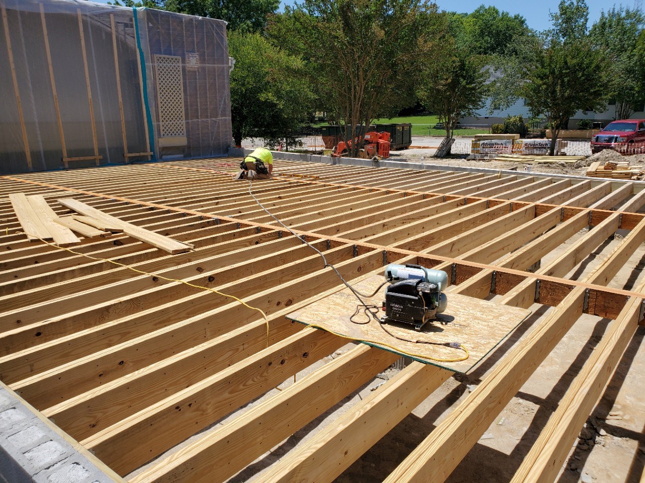 Church framework under construction