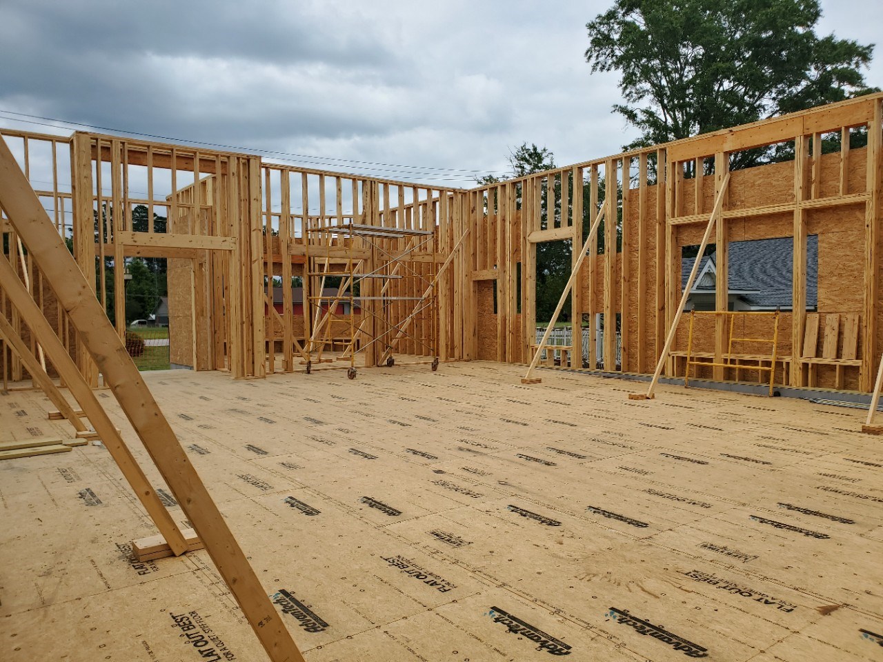 Church framework under construction